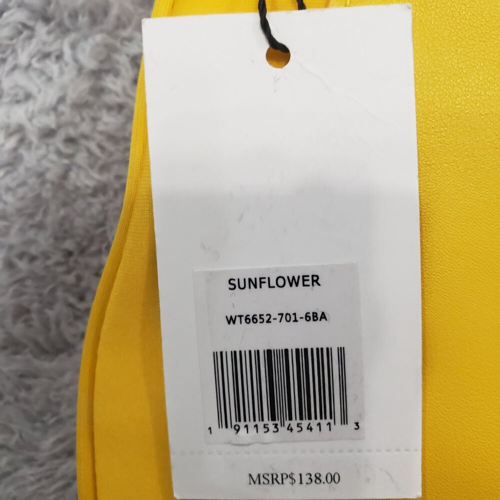Jason Wu Sunflower Shoulder Bag Purse Ruffle Ribbon Detail NWT $138 Bright Girly - Picture 4 of 5